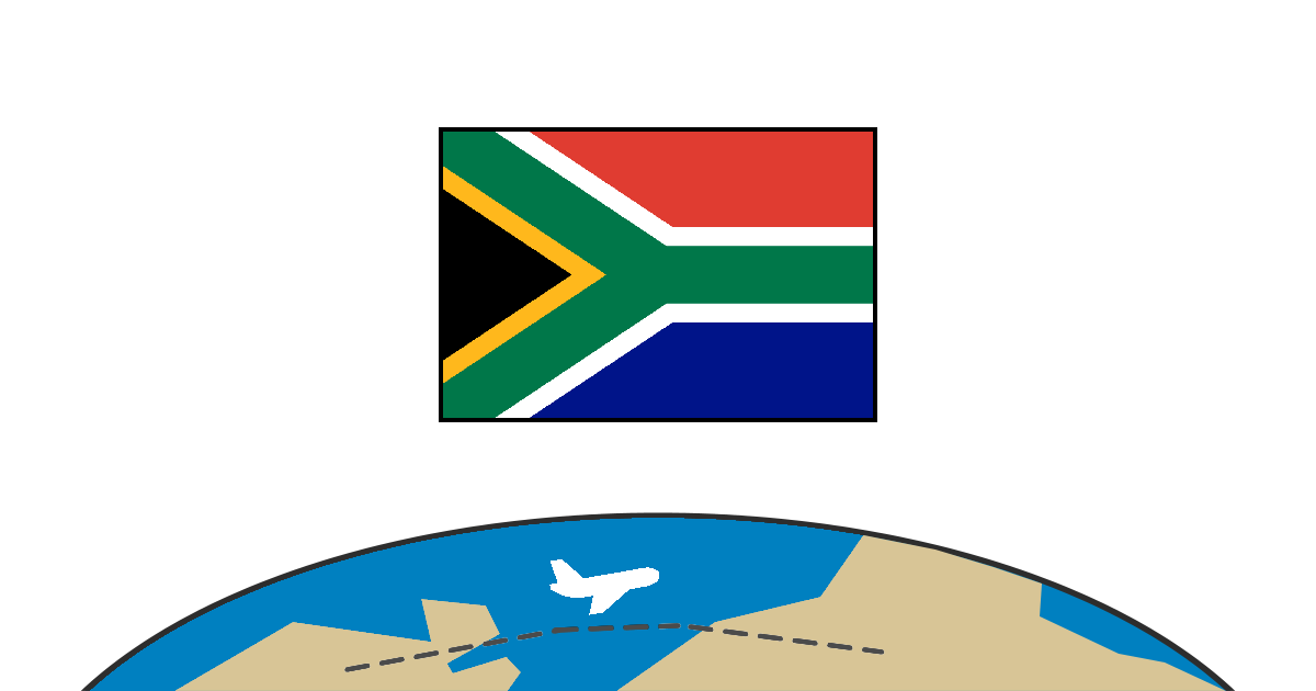 South Africa : flights, airlines and connected countries